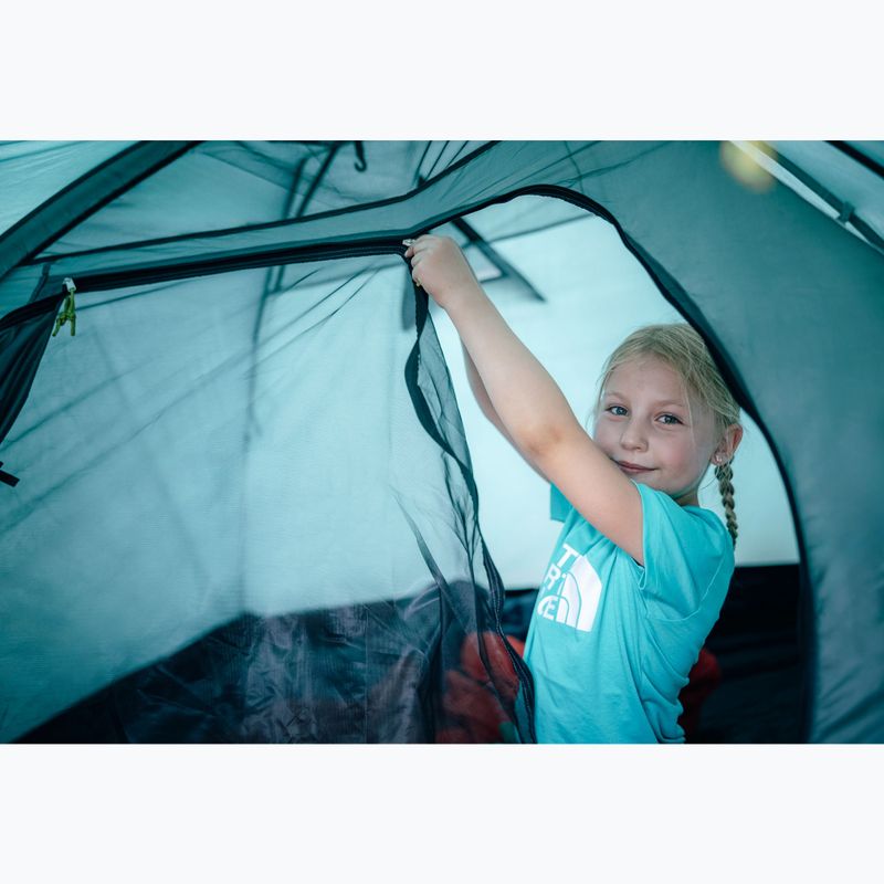 3 személyes KADVA CAMPdome 3 zöld kempingsátor 13