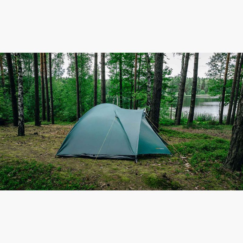 3 személyes KADVA CAMPdome 3 zöld kempingsátor 25