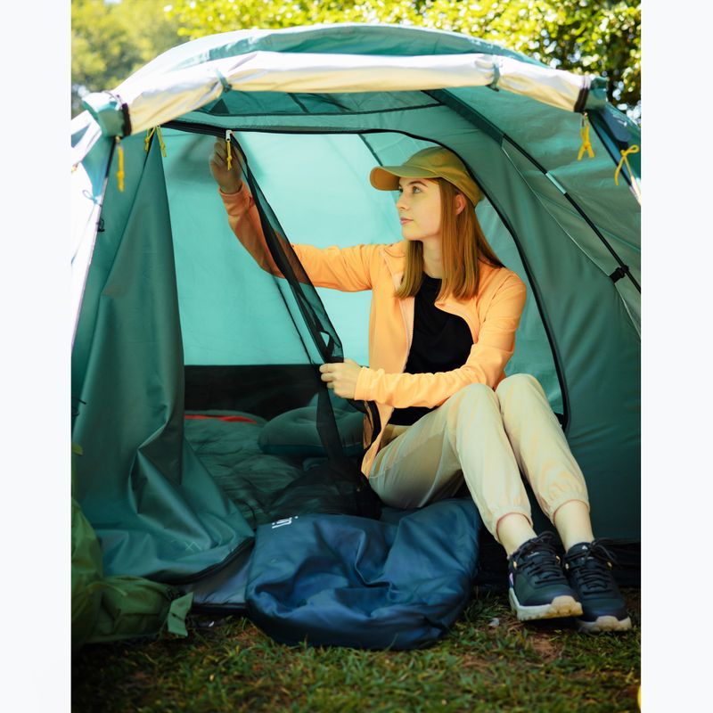 3 személyes KADVA CAMPdome 3 zöld kempingsátor 26