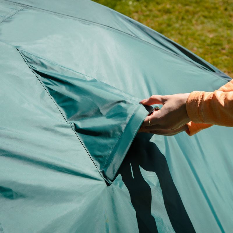 3 személyes KADVA CAMPdome 3 zöld kempingsátor 28