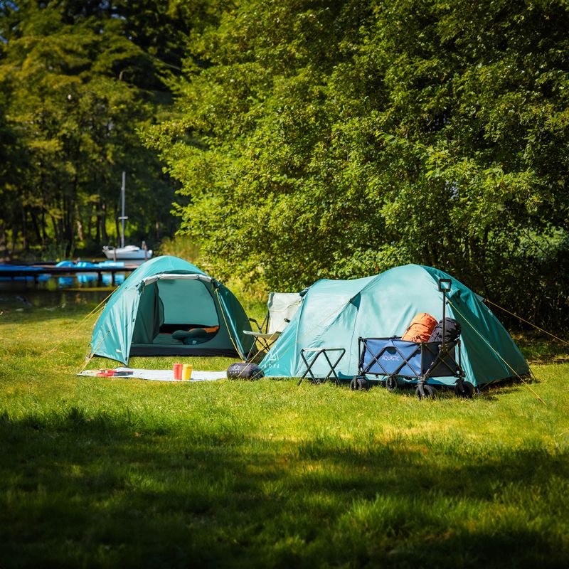 4 személyes KADVA CAMPdome 4 zöld kempingsátor 5
