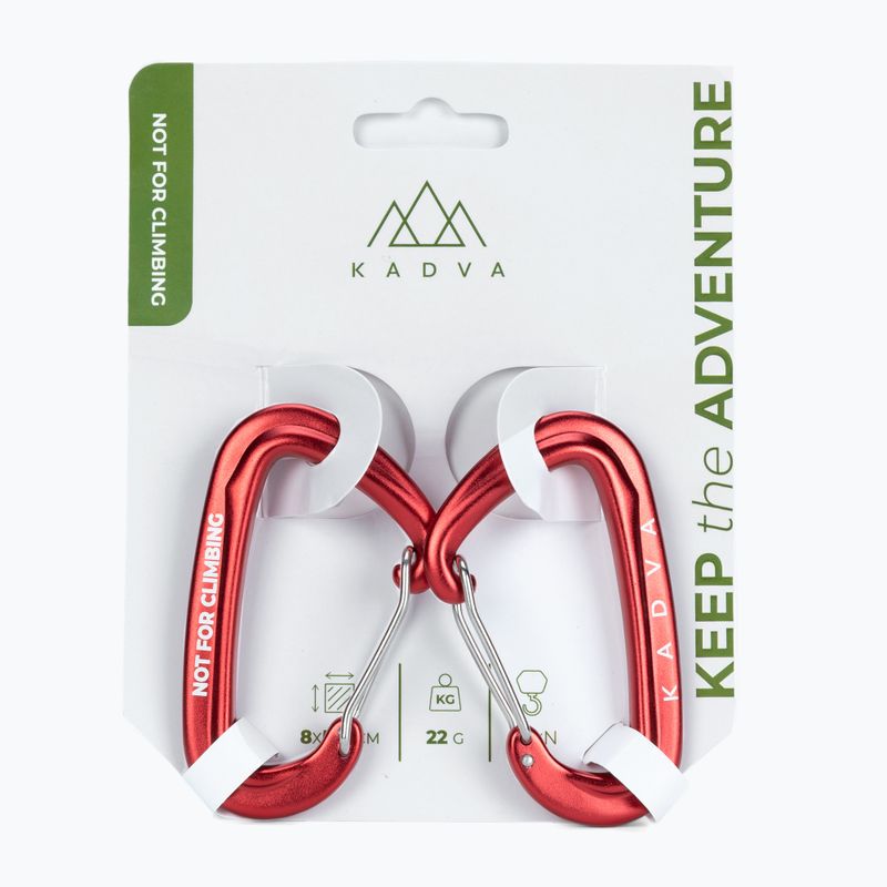 Karabiner a KADVA függőágy rögzítéséhez, piros 6