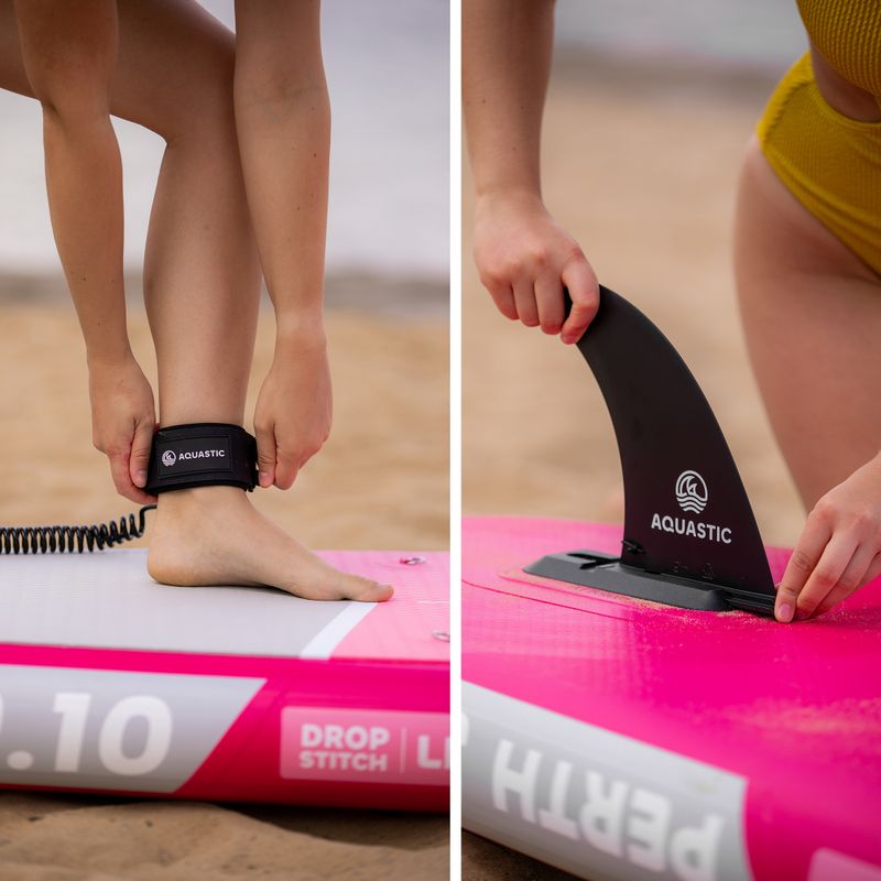 Felfújható SUP deszka szett AQUASTIC Perth 9'10" pink 21