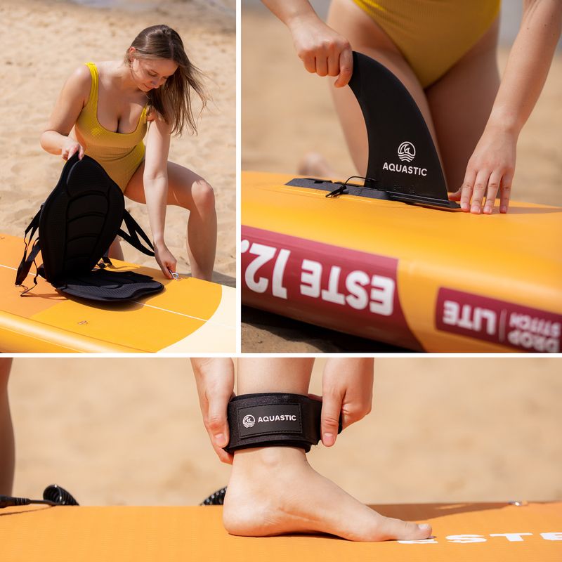 Felfújható SUP deszka szett AQUASTIC This 12'0" orange 23