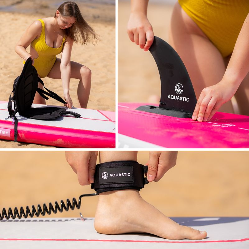 SUP AQUASTIC túradeszka 11'6" rózsaszínű 22
