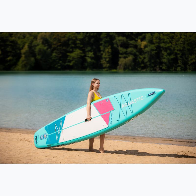 Felfújható SUP deszka szett AQUASTIC Touring 11'6" green 21