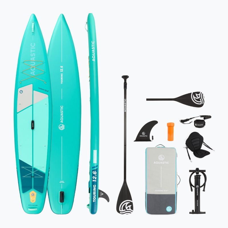 Deszka SUP AQUASTIC Touring 12'6" zöld