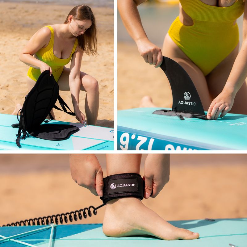 SUP AQUASTIC Touring deszka 12'6" zöld 21