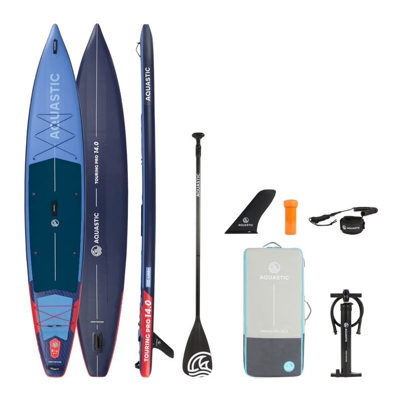 Felfújható SUP deszka szett AQUASTIC Touring Pro 14'0" dark blue 25