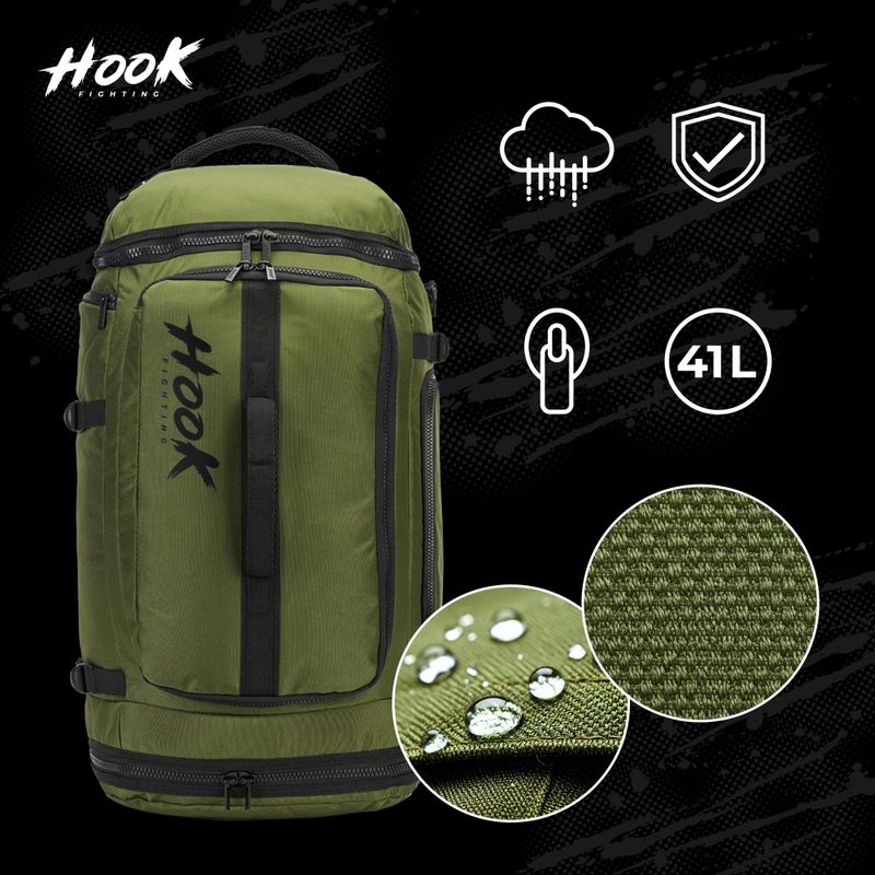 Hátizsák HOOK FIGHTING Camp 2w1 Duffel Bag 41 l zöld 2