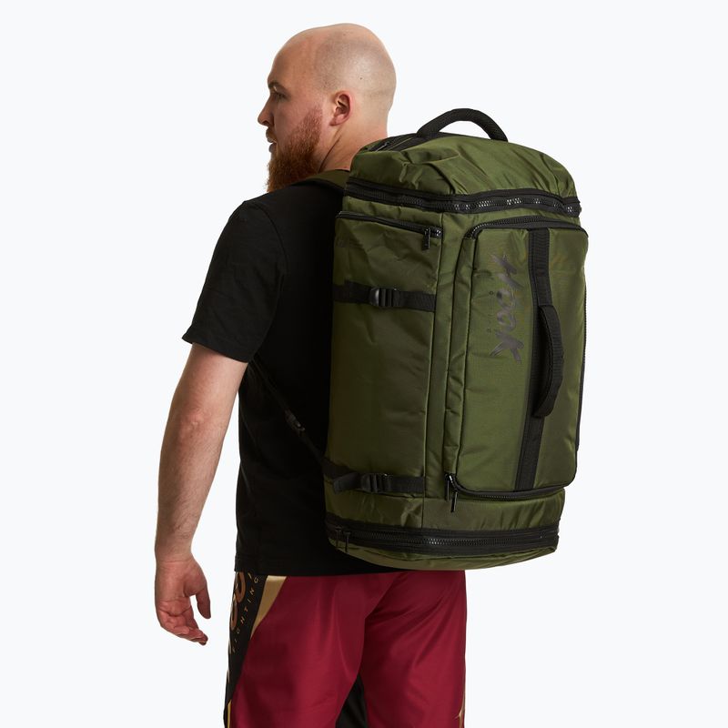 Hátizsák/táska 2in1 HOOK FIGHTING Camp Duffel Bag 41 l zöld 2