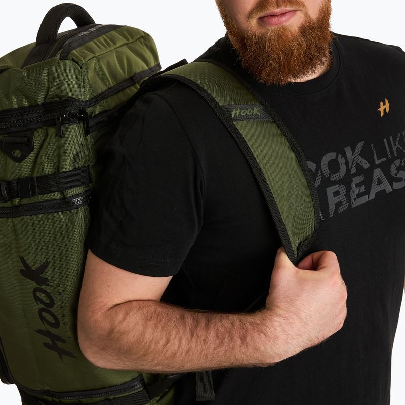 Hátizsák/táska 2in1 HOOK FIGHTING Camp Duffel Bag 41 l zöld 4