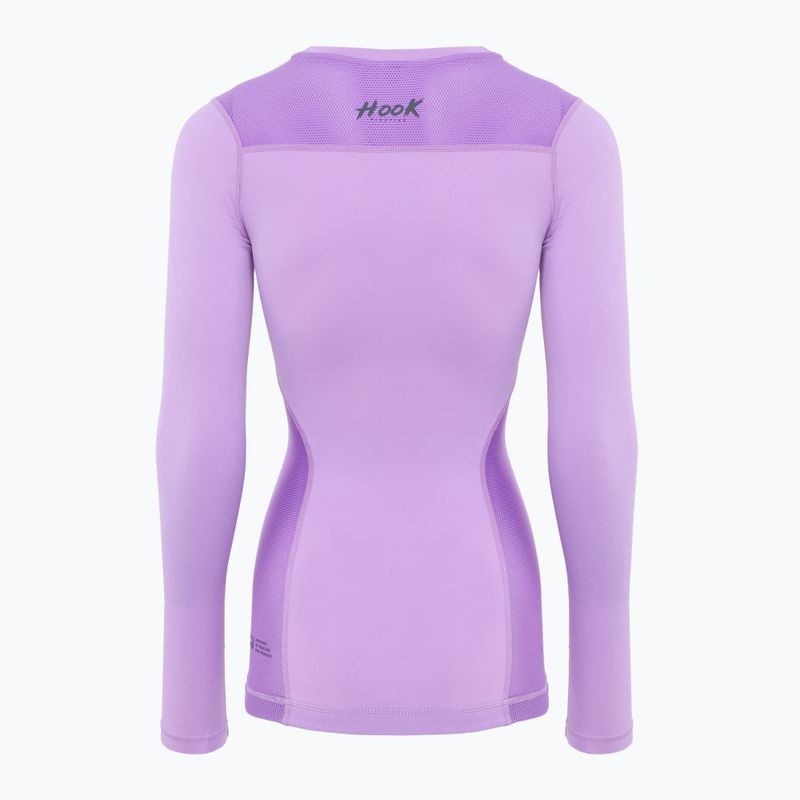 Női hosszú ujjú Rashguard HOOK FIGHTING Base lila 2