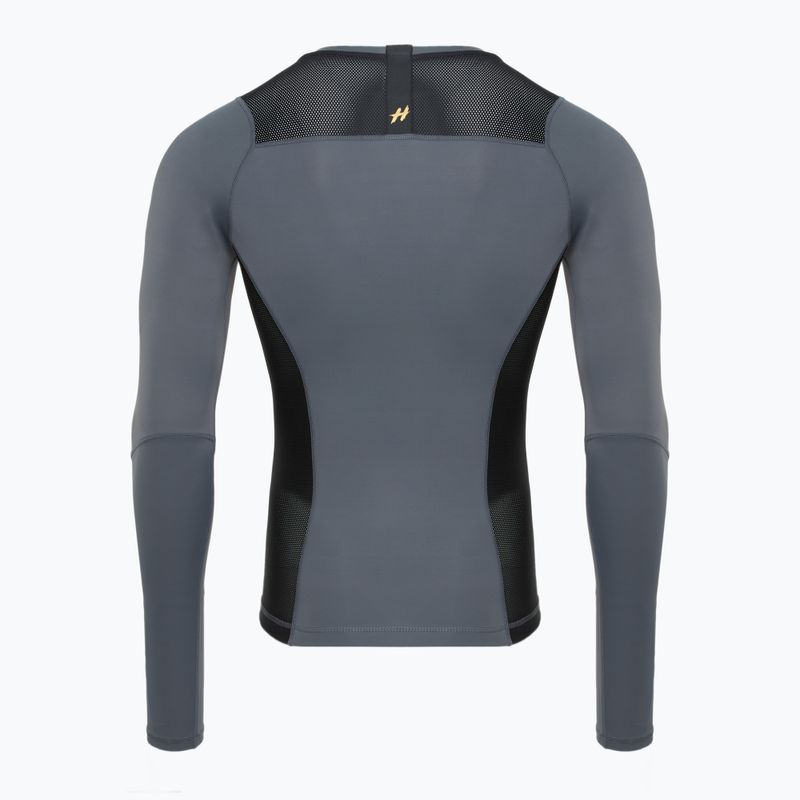 Férfi hosszú ujjú Rashguard HOOK FIGHTING Base fekete 9