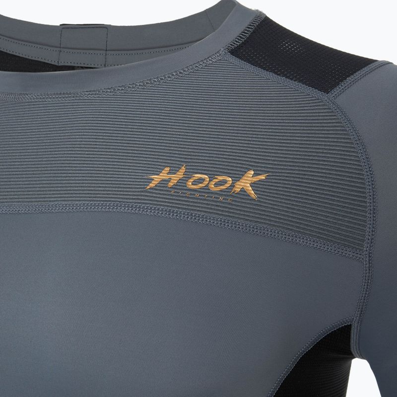 Férfi hosszú ujjú Rashguard HOOK FIGHTING Base fekete 10