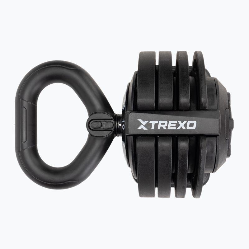 TREXO TXO-B4W004 12kg-os állítható súlyzó fekete 10