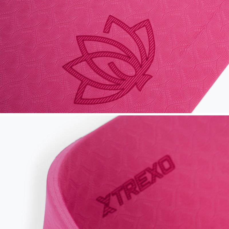 Fitness szőnyeg TREXO TXO-B4Z002-PK 10 mm rózsaszín 3