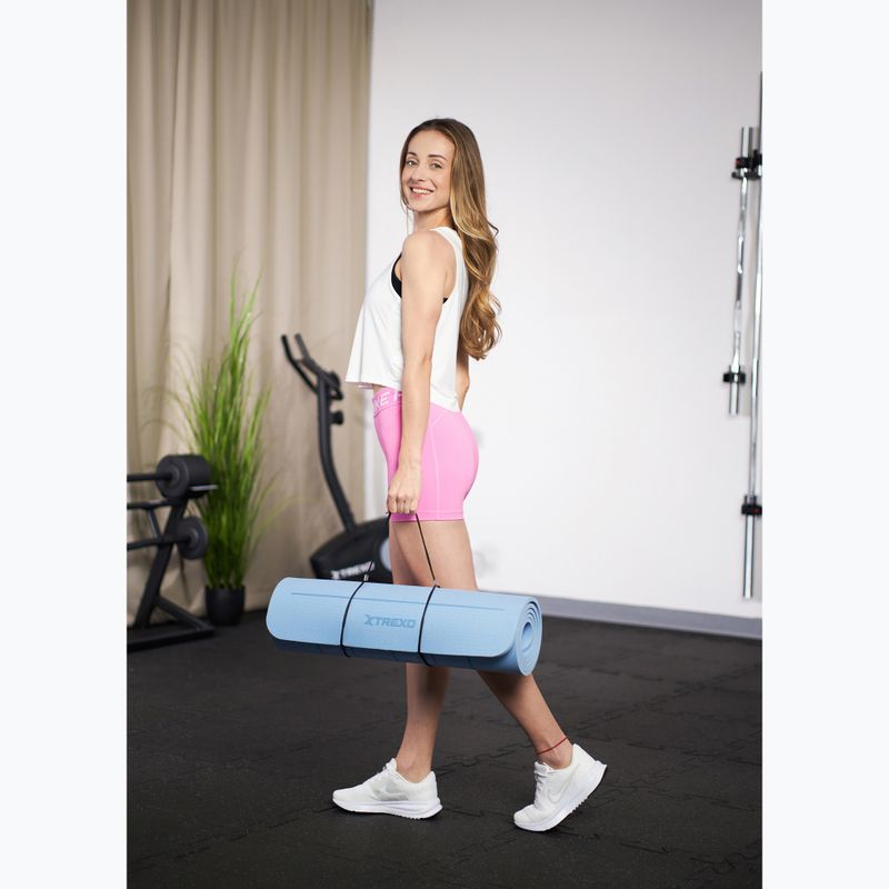 Fitness matrac XTREXO TXO-B4Z002-BL 6 mm kék 8