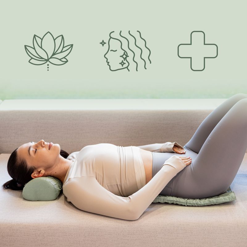 Akupresszúrás matrac XTREXO párnával TXO-B4Z004-GN zöld 8