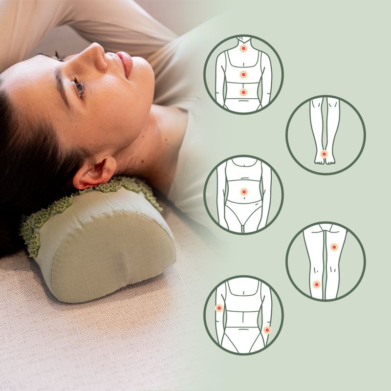 Akupresszúrás matrac XTREXO párnával TXO-B4Z004-GN zöld 10