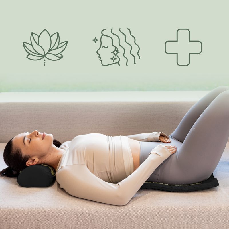 Akupresszúrás matrac XTREXO párnával TXO-B4Z004-BK fekete 9