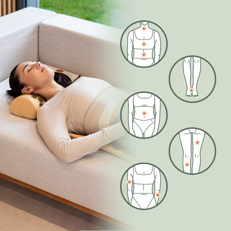 Akupresszúrás matrac XTREXO párnával TXO-B4Z004-BZ barna 10