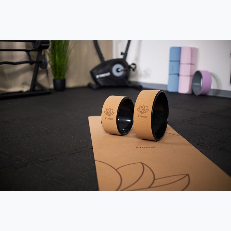 Jóga karika XTREXO parafa TXO-B4Z023-NC természetes 9