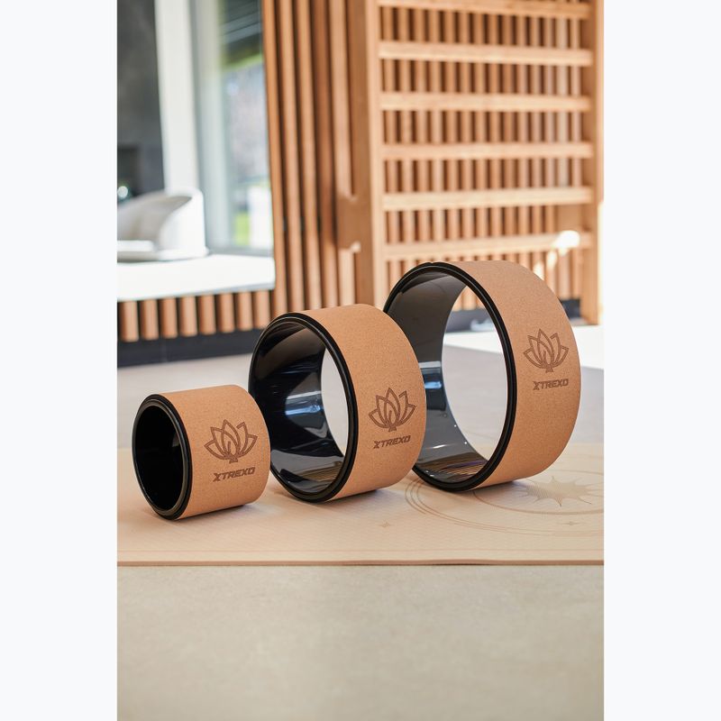 Jóga karika XTREXO parafa TXO-B4Z025-NC természetes 3