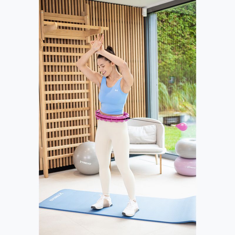 Súlyozott hullahopp karika XTREXO TXO-B4Z036-VT lila 4