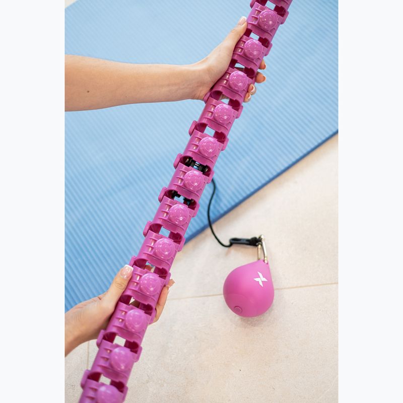 Súlyozott hullahopp karika XTREXO TXO-B4Z036-VT lila 7