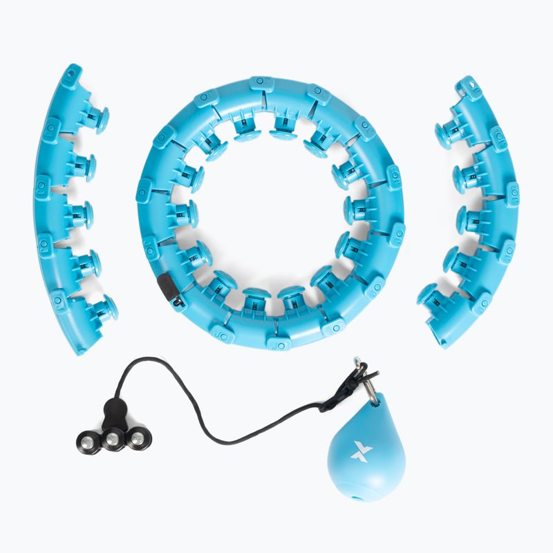 Súlyozott hullahopp karika XTREXO TXO-B4Z036-GN kék 3