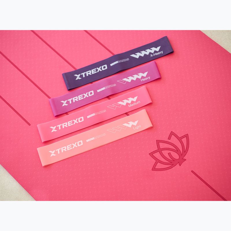 Gumiszalag készlet TREXO Mini Power Band TXO-B4Z053-ALL 5 db színes 6