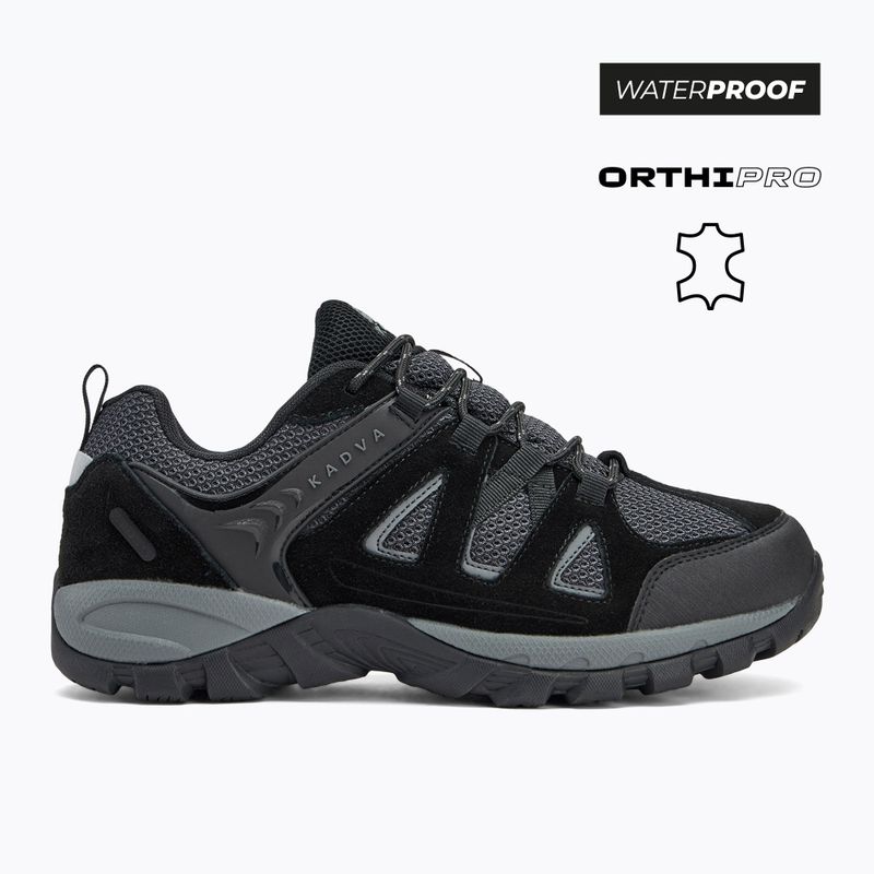 Férfi túracipő KADVA Traver Low WaterProof fekete 4