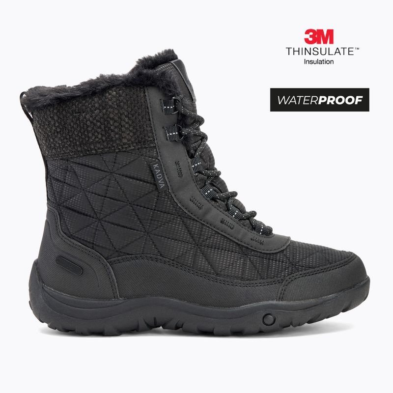 Női hócsizma KADVA Rava Mid WaterProof 3M Thinsulate fekete 2