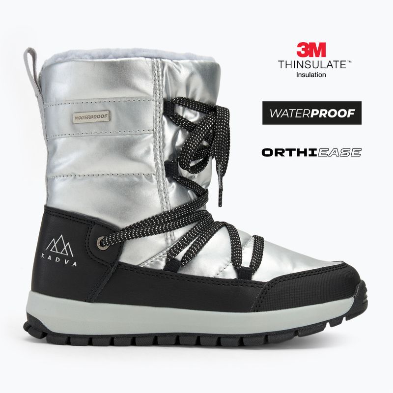 Gyerek hócipő KADVA Haven WaterProof Jrg 3M Thinsulate ezüst 2