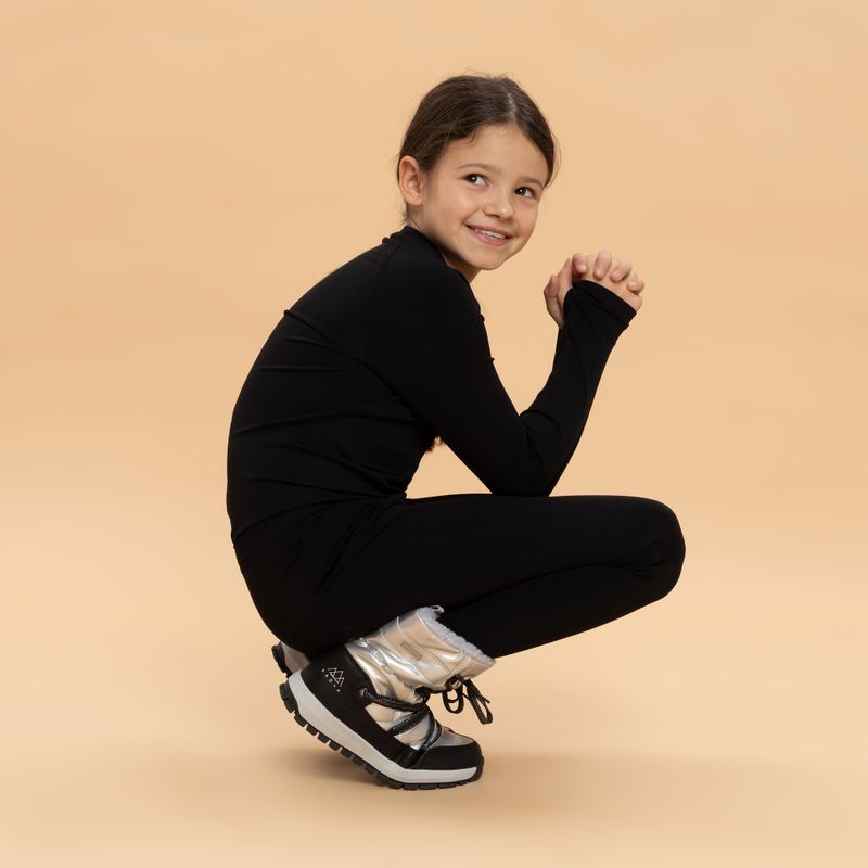 Gyerek hócipő KADVA Haven WaterProof Jrg 3M Thinsulate ezüst 5