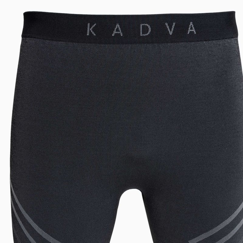 Férfi KADVA Streif Set varrás nélküli fekete thermo fehérnemű szett 22