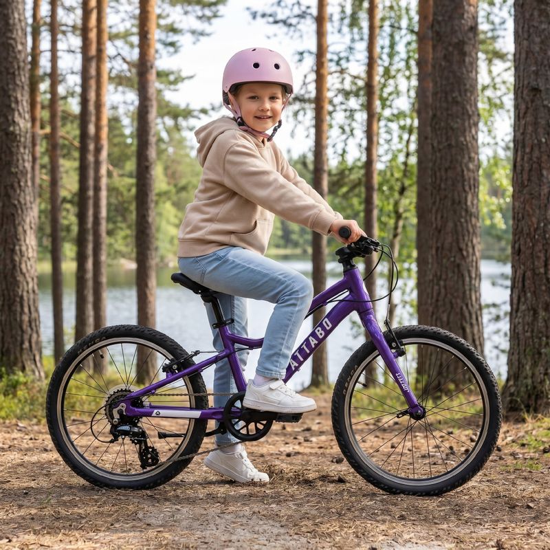 ATTABO EASE 20" gyermek kerékpár, lila 4
