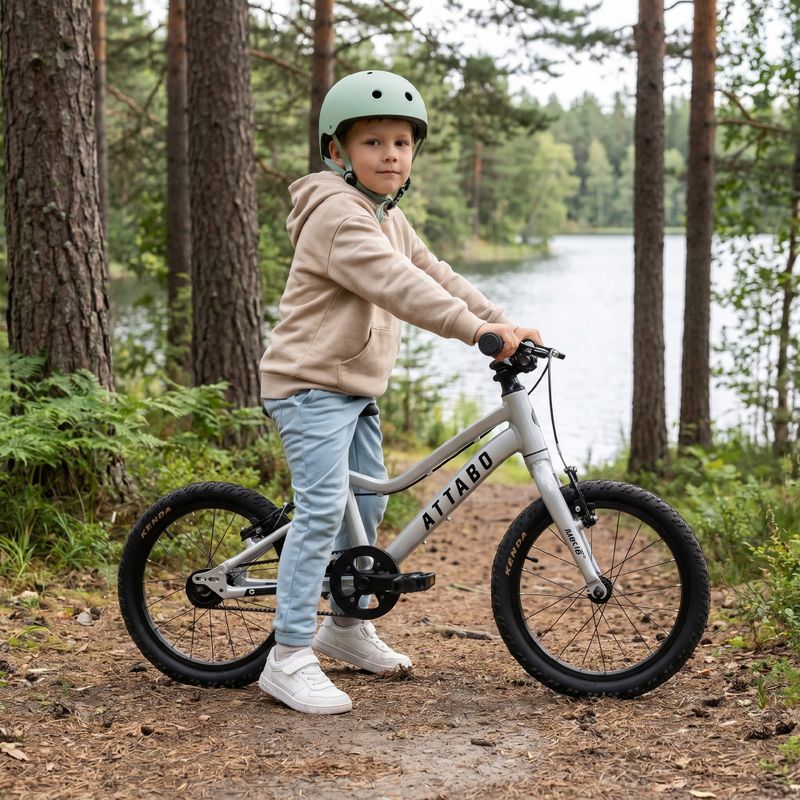 ATTABO EASE 16" B gyermek kerékpár, ezüst 6