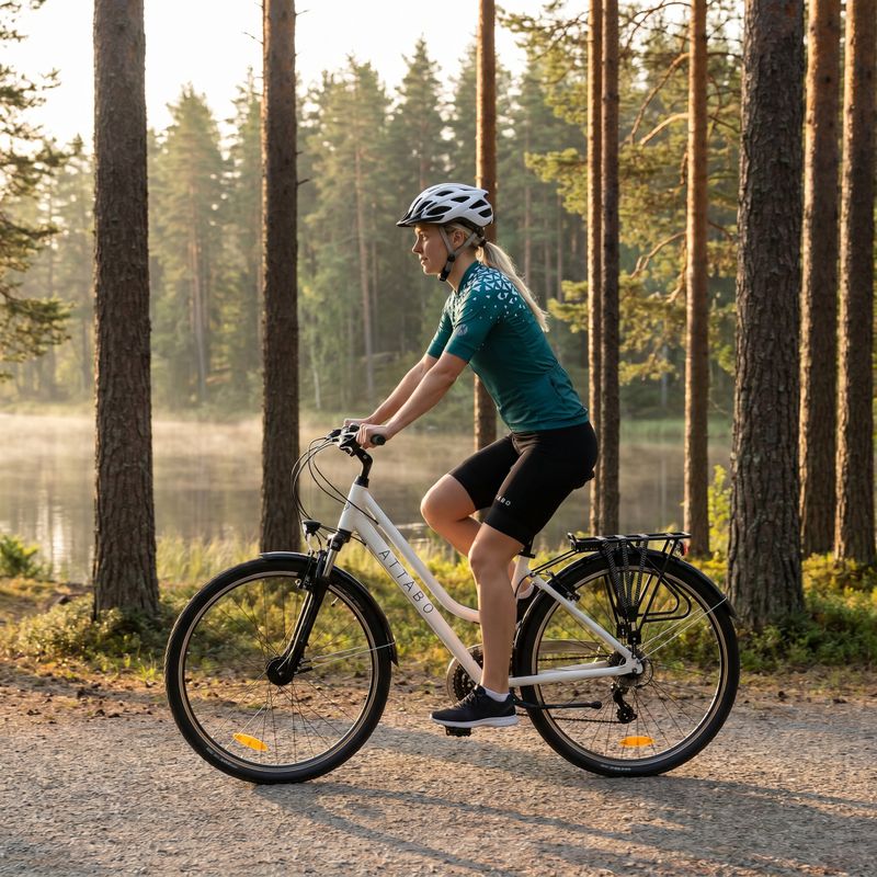 Női trekking kerékpár ATTABO Trekking 17" fehér 4
