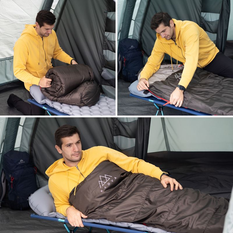 KADVA Mumio R hálózsák jobbra fekete 5