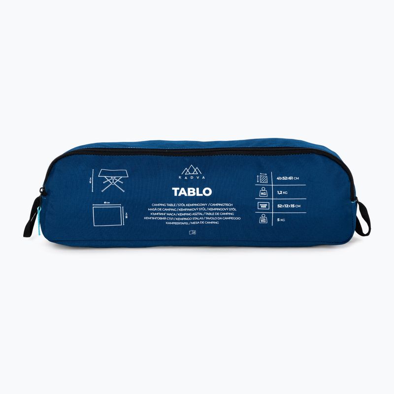 KADVA Tablo ultrakönnyű kék túrasztal 11