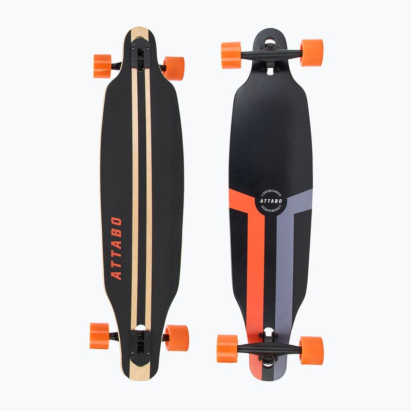 Longboard gördeszka ATTABO Flowrider fekete