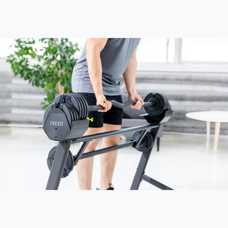 XTREXO 36 kg-os állítható súlyzó készlet 6