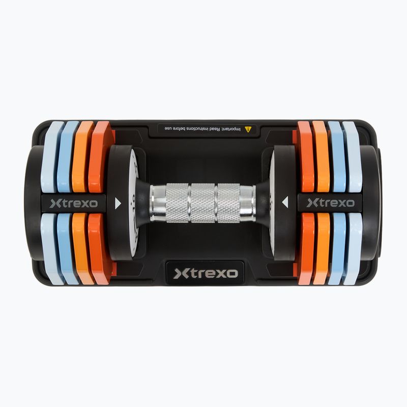Állítható kézisúlyzó készlet XTREXO 2 x 10 kg multicolor 3