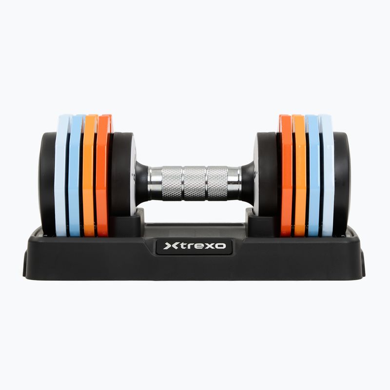 Állítható kézisúlyzó készlet XTREXO 2 x 10 kg multicolor 4
