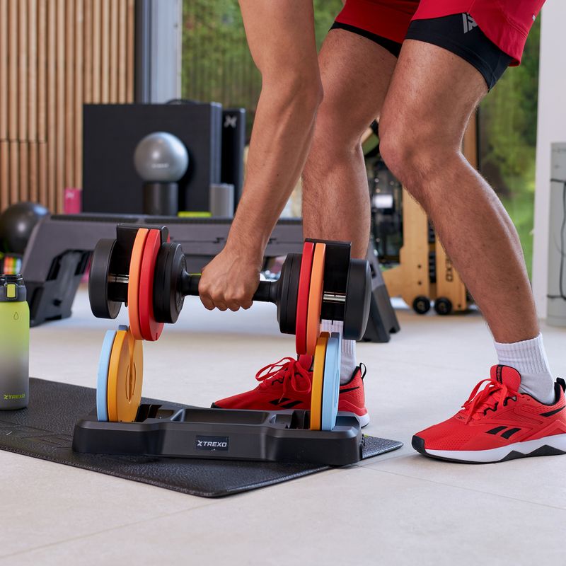 Állítható súlyzó XTREXO 25 kg multicolor 9