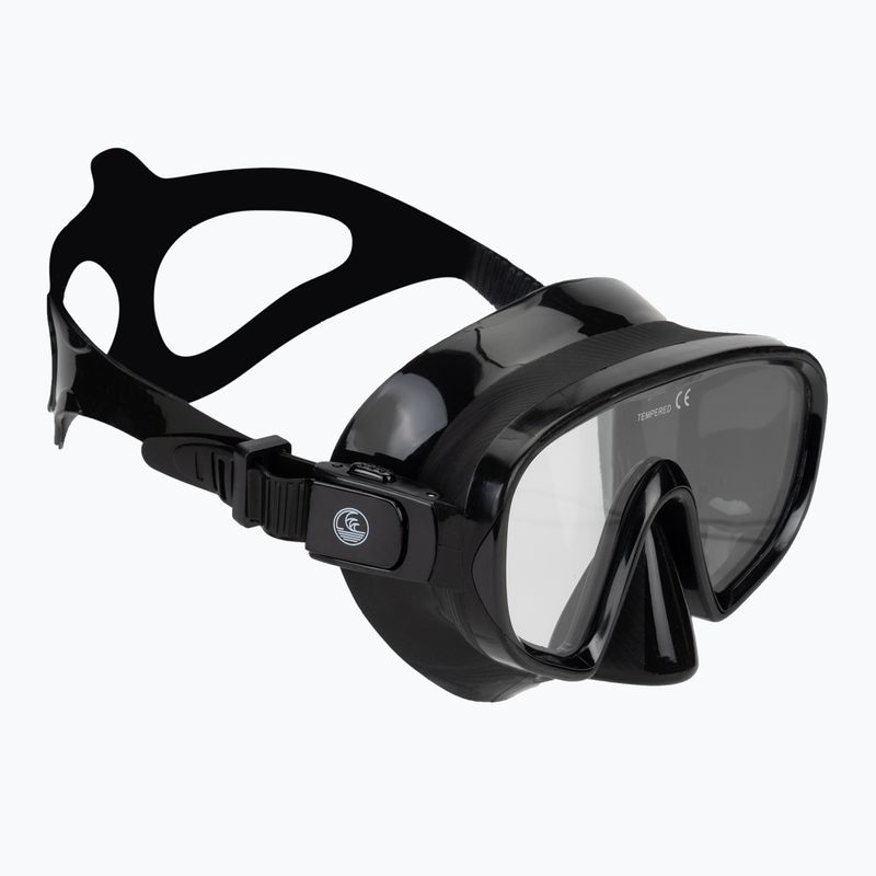 AQUASTIC Cove snorkeling szett maszk + snorkel fekete 2