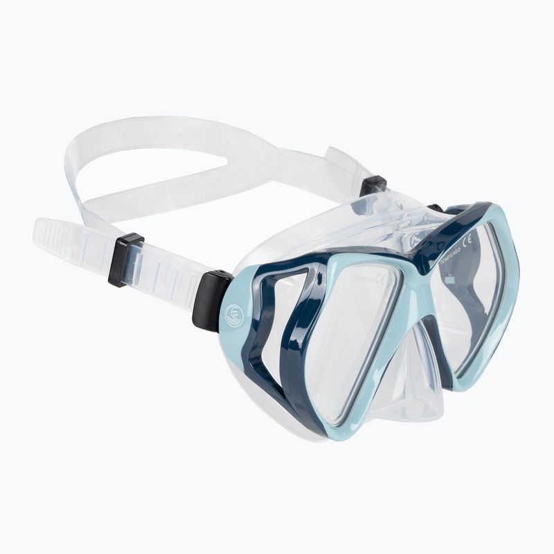 AQUASTIC Shoal snorkeling szett maszk + búvár kék 2