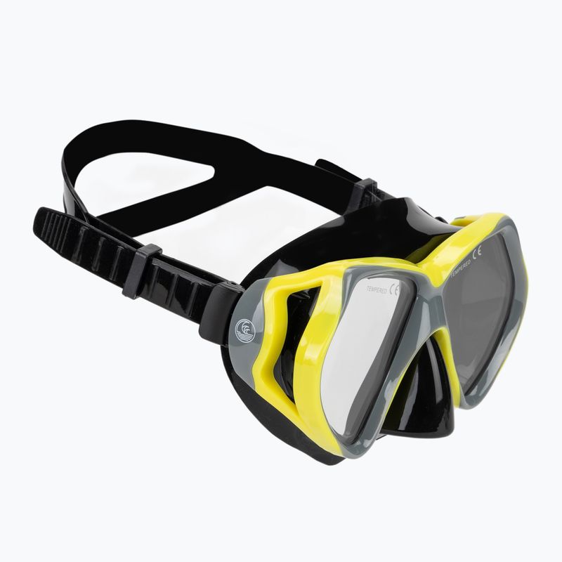 AQUASTIC Shoal snorkeling szett maszk + búvár szürke 2